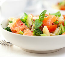 Salade de saumon fumé à la crème fouettée