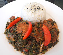 Sauce feuille au riz