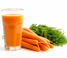 Jus de carottes pressées