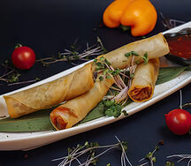 Спринг-ролл с курицей и сыром
