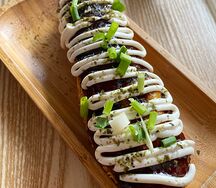 Okonomiyaki corn dog