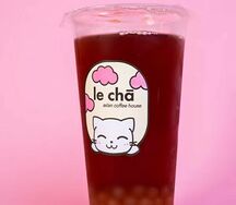 Peach bubble tea