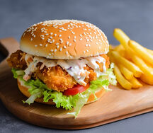 Chicken katsu bao et frite