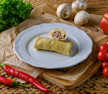 Блины с мясом