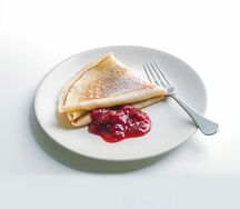 Crêpe confiture framboise