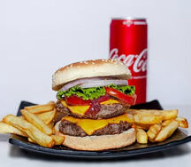 Menu double cheese burger