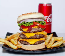 Menu triple cheese burger