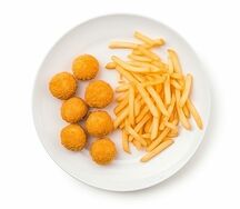 Menu pop corn crispy chicken