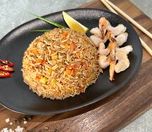 Жаренный рис с креветкой