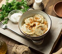 Вареники с картофелем и грибами