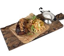Ребра BBQ с салатом Коул Слоу