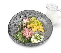 Окрошка с ветчиной