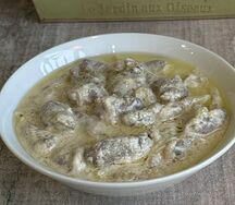 Куриные сердечки в сметане
