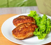 Котлета куриная жареная