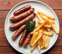 Saucisse frite