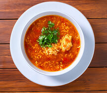 Soupe de poulet pondeuse