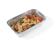 Тяхан с курицей в соусе сладкий чили