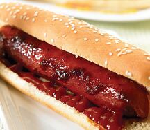 BBQ hot dog