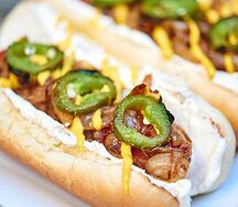 Jalapenos hot dog