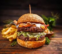 Double extra burger