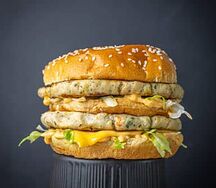 Double chicken burger
