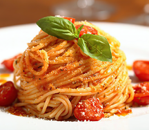 Spaghetti tomate basilic