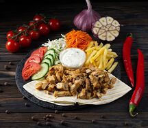 Шаурма в тарелке Классика