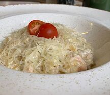 Орза с лососем
