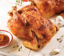 Poulet grillé au charbon de bois
