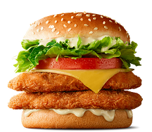 Double chicken burger