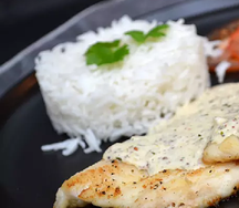 Filet de sole à lestragon, riz blanc