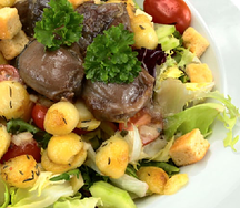 Salade de gésiers et pommes de terre