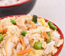 Riz cantonnais au poulet