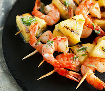 Brochette de gambas