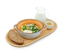Окрошка с курицей