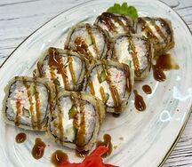 Ролл жареный с крабом