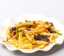 Фри с мясом