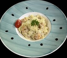 Паста с креветками