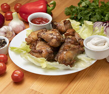 Крылышки с соусом BBQ