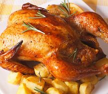 Poulet rôti complet