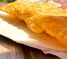 Чебурек с сыром и мясом