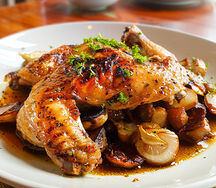 Poulet sauté demi