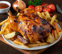Poulet grillé entier