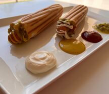 Френч-дог гриль с куриной колбаской