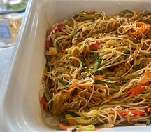 Фунчоза с овощами постная