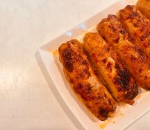 Куриный рулет с морковкой по-корейски