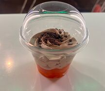 Хурма с шоколадным кремом