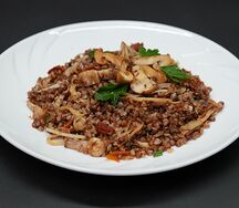 Гречка с грибами