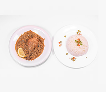 Yassa poulet au riz blanc