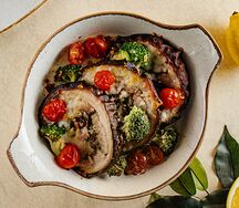 Поркетта с овощами